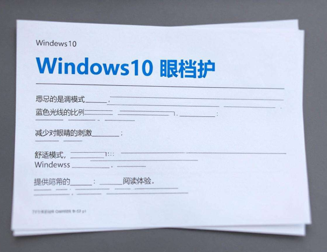 Windows10文档护眼模式怎么设置