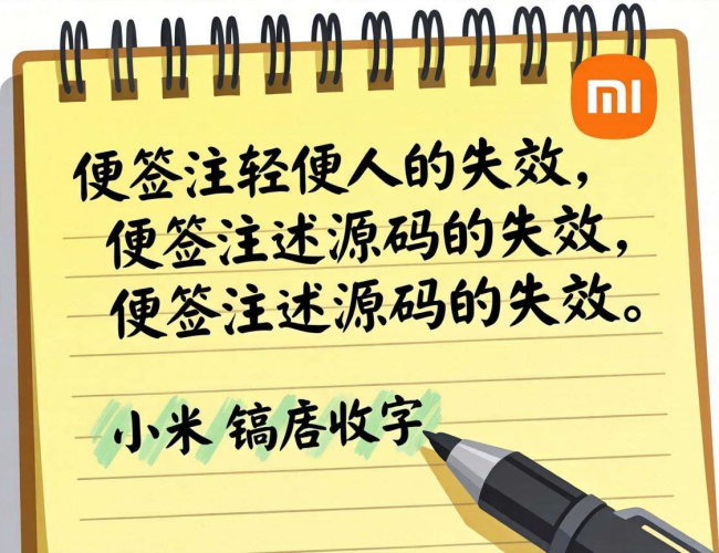 小米便签注释源码失效，或影响功能使用与用户体验