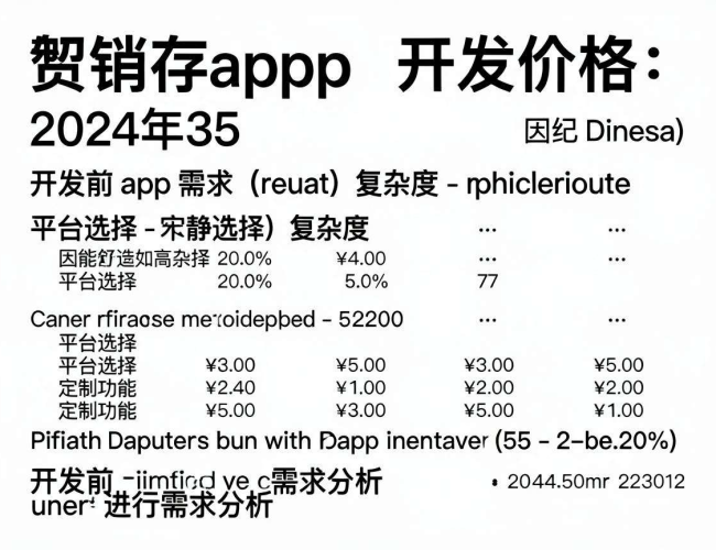 揭秘进销存app开发费用:影响因素与大致价格区间 揭秘进销存app开发费用:影响因素与大致价格区间