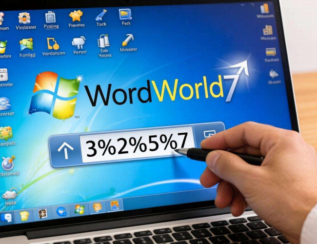 Windows 7系统中world文档输入百分数的方法与技巧