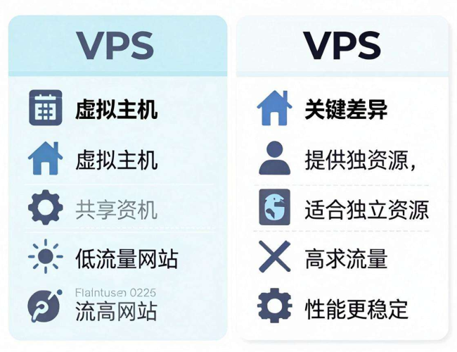 虚拟主机与VPS对比:究竟哪个更适合你的网站需求? 虚拟主机与VPS对比:究竟哪个更适合你的网站需求?
