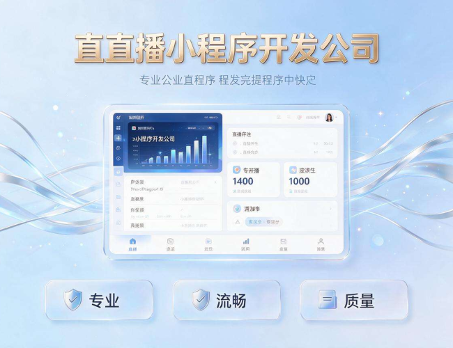 正规直播小程序开发公司,专业打造优质直播小程序解决方案 正规直播小程序开发公司,专业打造优质直播小程序解决方案