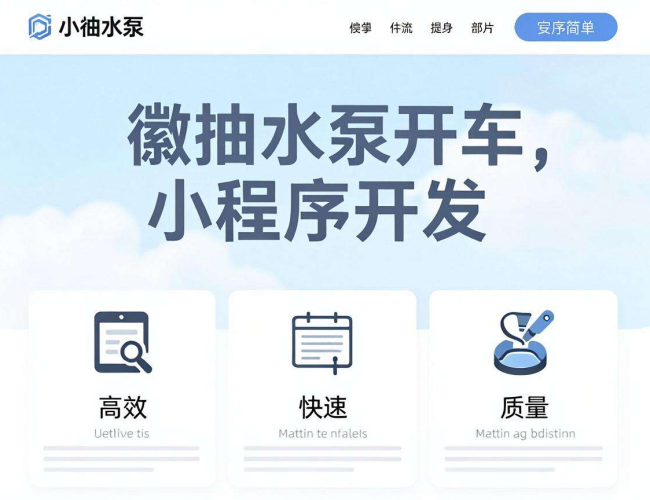 安徽抽水泵小程序开发:打造便捷高效的抽水服务新平台 安徽抽水泵小程序开发:打造便捷高效的抽水服务新平台