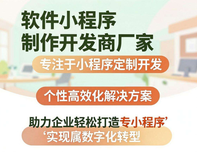 软件小程序制作开发商厂家:专业打造,开启便捷应用新时代 软件小程序制作开发商厂家:专业打造,开启便捷应用新时代