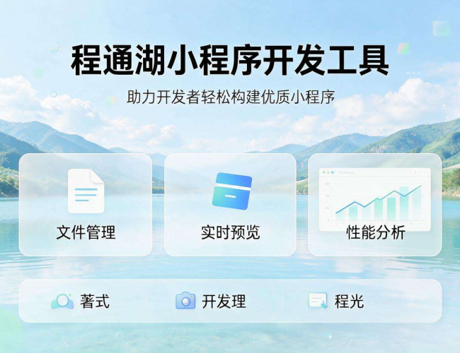 大通湖小程序开发工具：助力打造便捷实用的小程序平台