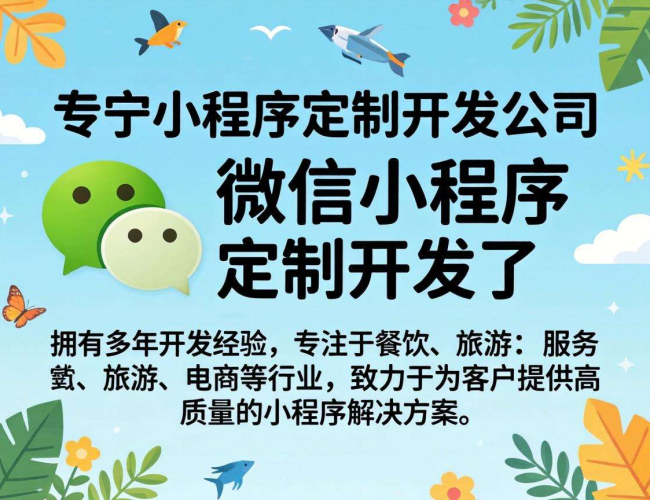 万宁小程序定制开发公司,为企业打造专属数字化解决方案 万宁小程序定制开发公司,为企业打造专属数字化解决方案