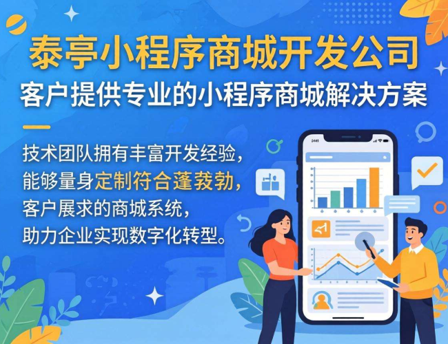 泰宁小程序商城开发公司：打造高效便捷线上购物平台的专家