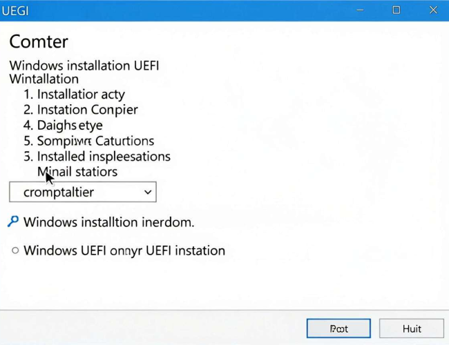 用Windows安装器安装UEFI的详细步骤与关键要点 用Windows安装器安装UEFI的详细步骤与关键要点
