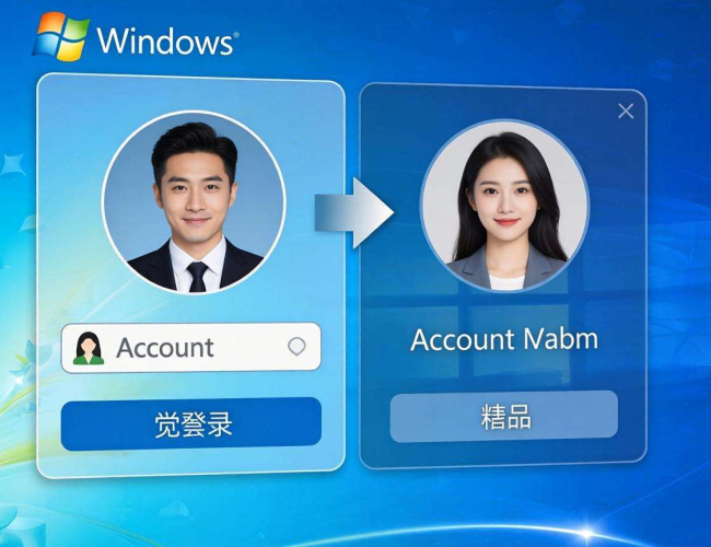 Windows系统切换开机登录账号的方法
