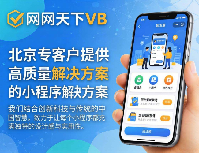 北京华网天下VB小程序开发：开启数字化应用新征程