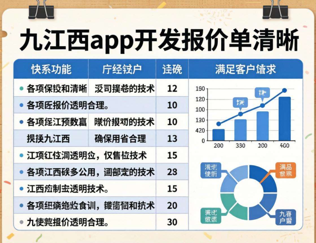 九江app开发报价多少？一文解析开发成本及影响因素